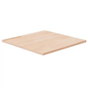 Kwadratowy blat do stolika, 50x50x1,5 cm, surowe drewno dębowe - Blaty meblowe i parapety okienne - miniaturka - grafika 1