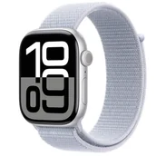 Smartwatch - Apple Watch 10 GPS 46mm z aluminium srebrnym opaską sportową Błękitny Obłok - miniaturka - grafika 1
