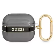 Akcesoria do słuchawek - Guess  GUA3HHTSK AirPods 3 cover czarny/black Strap Collection - miniaturka - grafika 1