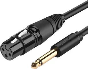 Kabel Ugreen Jack 6.3mm - XLR 5m czarny 6957303827206 - Kable komputerowe i do monitorów - miniaturka - grafika 1