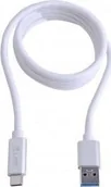Kable USB - Kabel USB LMP USB-A - USB-C 1 m Biały LMP-USBC-USBA-CA-S - miniaturka - grafika 1