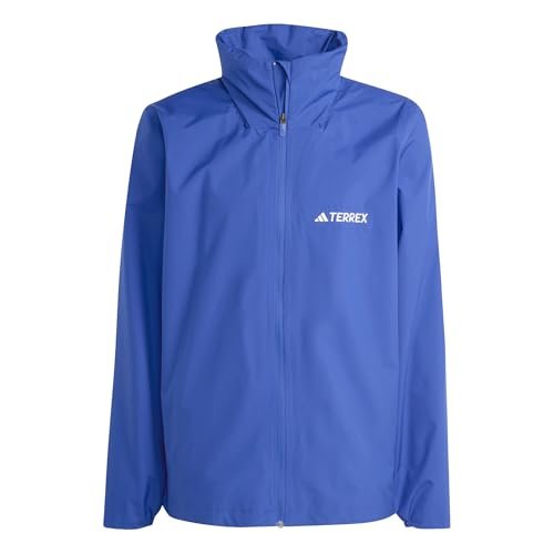 adidas Mężczyźni Terrex Multi Essentials 2 Layer Rain Jacket, semi lucid blue, XL