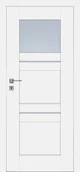 Drzwi wewnętrzne - Dre Drzwi Wewnętrzne Z Szybą Piano 5 Okleina Biała Mat - miniaturka - grafika 1
