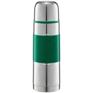 Termos AMBITION Gummy 350 ml Srebrno-zielony - Termosy - miniaturka - grafika 1