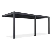 Kratki i pergole - Automatyczna pergola przyścienna z oświetleniem ELEGANCE WALL AUTOMATIC 3x6 Anthracite - Gutroof - miniaturka - grafika 1