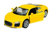 Samochody i pojazdy dla dzieci - WELLY 2016 AUDI R8 COUPE V10 ŻÓŁTY 1:34 SAMOCHÓD NOWY METALOWY MODEL - miniaturka - grafika 1