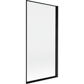 Parawany nawannowe - Mexen Mist parawan nawannowy 1-skrzydłowy prawy 90 x 150 cm, czarna ramka, czarny - 8A9-090-001-70-70-P - miniaturka - grafika 1