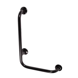 Faneco Uchwyt do łazienki dla niepełnosprawnych kątowy lewy fi 32 60 x 40 cm Faneco stal czarna - Akcesoria dla osób starszych i niepełnosprawnych - miniaturka - grafika 2