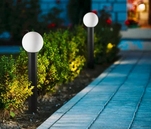 Prosta lampa ogrodowa z okrągłym kloszem OFL-8081-BL z serii FELTRE (｡◕‿◕｡) 20% RABATU z kodem BON20  W KOSZYKU! WIDZIAŁEŚ LEPSZĄ OFERTĘ? NAPISZ MAILA LUB ZADZWOŃ SKLEP@KAJA.COM.PL (｡◕‿◕｡) OFICJALNY DYSTRYBUTOR (｡◕‿◕｡) 30 LAT NA RYNKU (｡◕‿◕｡) - Lampy ogrodowe - miniaturka - grafika 2