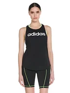 Koszulki i topy damskie - Adidas Damski top bez rękawów W Lin Tk wielokolorowa czarny / biały S 28873 - miniaturka - grafika 1