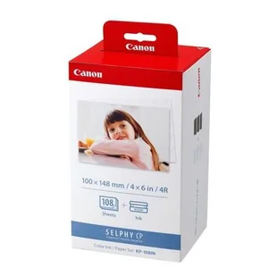 Canon Canon Color Ink Paper Set, KP108IN, foto papier, połysk, biały, CP100, 220, 300, 330, 400, 500, 520, 600, 710, 10x15cm, 4x6"", 10 - Papier do drukarek - miniaturka - grafika 3