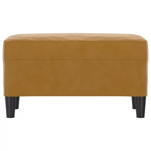 Lumarko Ławka, brązowy, 70x35x41 cm, tapicerowana aksamitem - Ławki do przedpokoju - miniaturka - grafika 4