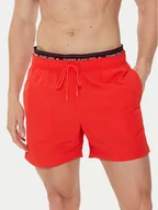 Kąpielówki męskie - Tommy Hilfiger Szorty kąpielowe UM0UM03141 Czerwony Regular Fit - miniaturka - grafika 1