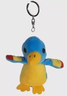 Brelok papuga niebieska 8cm - Dubi - Breloczki dla dzieci - miniaturka - grafika 1