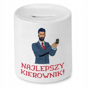 SKARBONKA DLA KIEROWNIKA NAJLEPSZY KIEROWNIK z Nadrukiem ze Zdjęciem - Skarbonki - miniaturka - grafika 1