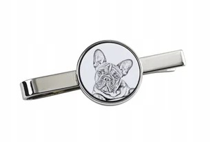 Buldog francuski - spinka do krawata z psem, personalizowany klips do krawa - Spinki do mankietów i krawatów - miniaturka - grafika 1