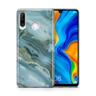 Etui i futerały do telefonów - Etui na telefon komórkowy dla serii Apple Google Pixel Etui ochronne Bumper Case Ultra Thin, Model: Apple iPhone 12 Mini, Wybierz projekt: Marble Blue - miniaturka - grafika 1