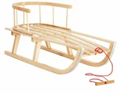 Sanki i ślizgacze - Sanki drewniane z oparciem ST - miniaturka - grafika 1