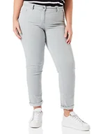 Spodnie damskie - GERRY WEBER Edition Jeansy damskie o prostym kroju, Jasnoszary denim, 42 PL - miniaturka - grafika 1