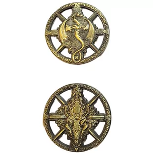 Smoczy Kompas Złota Metalowa Moneta 1 szt - Gry planszowe - miniaturka - grafika 1