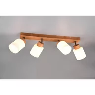 Lampy sufitowe - Trio Rl Sprout R31293336 lampa wisząca zwis 3x40W E14 drewniana/czarna - miniaturka - grafika 1