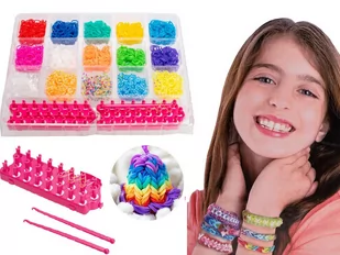 Gumki Do Robienia Bransoletek Loom Bands 4200 Szt - Półfabrykaty do biżuterii - miniaturka - grafika 1