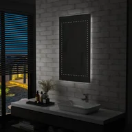 Lustra - Ścienne lustro łazienkowe z LED VIDAXL, 60x100 cm - miniaturka - grafika 1