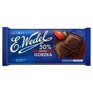 Bombonierki i czekoladki - E.Wedel Czekolada Lekko Gorzka 50% 90G - miniaturka - grafika 1