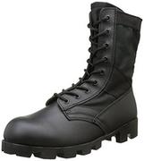 Buty zimowe męskie - Mil-Tec US Army Combat Assault Vietnam Jungle Boots Mens Security Cadet Black, czarny, 42EU (8UK) - miniaturka - grafika 1