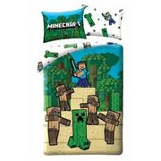 Pościel dla dzieci - Halantex Pościel bawełniana 140x200 Minecraft gra niebieska zielona poszewka 70x90 Kids 12 - miniaturka - grafika 1
