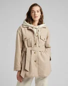 Płaszcze damskie - Damski płaszcz Lee WOOL OVERSHIRT S - miniaturka - grafika 1