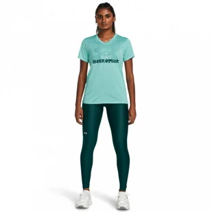 Damskie legginsy treningowe Under Armour HG Armour HiRise Leg - zielone - UNDER ARMOUR - Spodnie sportowe damskie - miniaturka - grafika 1