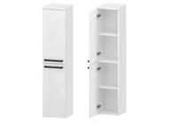 Szafki łazienkowe - Słupek Łazienkowy ATHOS 30 2D L - Uchwyt Czarny Mat - miniaturka - grafika 1