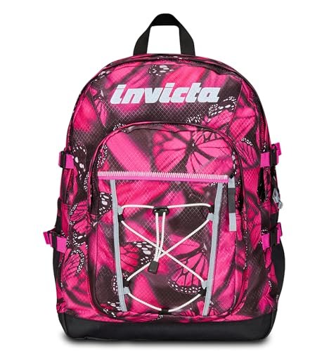 Invicta Plecak szkolny Jelek Fantasy, fioletowy, dwukomorowy, super pojemny, z kieszenią na komputer lub tablet, kieszenią na butelkę i kieszenią z organizerem, podróżnym, Fioletowy, Taglia unica,