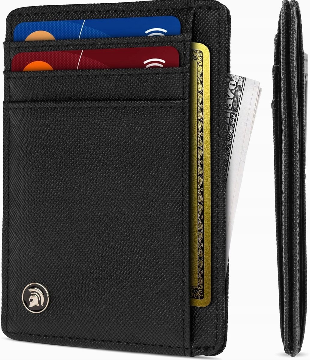 PORTFEL MĘSKI SKÓRZANY CIEŃKI ZABEZPIECZENIE RFID NA KARTY BANKNOTY ETUI