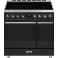 Kuchenki elektryczne - SMEG C92IPN2 Srebrno-czarny - miniaturka - grafika 1