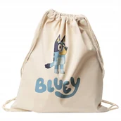 Plecaki worki - Plecak bawełniany 34x40 Bluey Dla Dzieci i Fanów Bajki - miniaturka - grafika 1