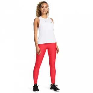 Damskie legginsy treningowe Under Armour HG Armour HiRise Leg - czerwone - Legginsy - miniaturka - grafika 1