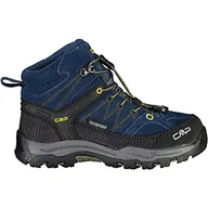 Buty dla chłopców - CMP Kids Rigel Mid Trekking Shoe Wp Buty trekkingowe i trekkingowe Chłopcy, Niebieski atrament żółty, 41 EU - miniaturka - grafika 1