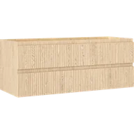 Szafki łazienkowe - Mexen Rivel szafka łazienkowa podumywalkowa 120 cm, 2 szuflady, ryflowana , dąb - 91A20-12047-2-BFF81 - miniaturka - grafika 1