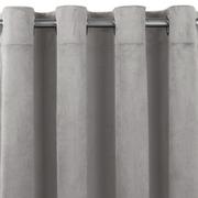 Zasłony - Zasłona VILA kolor szary styl klasyczny srebrne przelotki metalowe srebrne velvet 530x175 homede - CURT/HOM/VILA/VELVET/EYELETS/ - miniaturka - grafika 1
