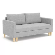 Sofy i kanapy - Sofa dwuosobowa, Oslo, 155x90x75 cm, jasny szary - miniaturka - grafika 1