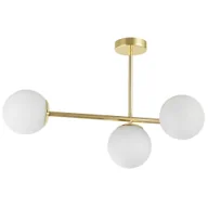 Lampy sufitowe - NOWOCZESNA LAMPA SUFITOWA WISZĄCA KLASYCZNE ZŁOTO LEDO W3 LONG - miniaturka - grafika 1