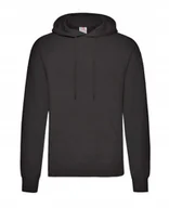 Bluzy męskie - Bawełniana Czarna Bluza Z Kapturem 280g r. M - miniaturka - grafika 1