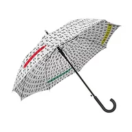 Parasole - Fisura | Składany parasol, wiatroszczelny, z motywem litery, duży, 106 cm (hiszpański), biały - miniaturka - grafika 1