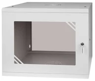 Szafy rack - StalFlex Szafa wisząca 19" 9U 600mm drzwi szklane szara RC19-9U-600GG_BASIC - miniaturka - grafika 1