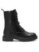 Botki damskie - Jenny Fairy Botki KAILA WS17001-04 Czarny - miniaturka - grafika 1