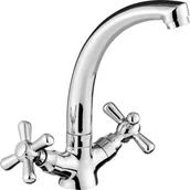 Baterie umywalkowe - Deante Bateria BOS 020D BAT.SYMETRIO CHROM UMYWALKOWA STOJĄCA BEZ KORKA AUTOMATYCZNEGO - miniaturka - grafika 1