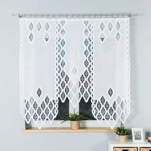 Firana Otto 140 x 160 cm biały - Firany - miniaturka - grafika 1