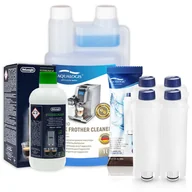 Akcesoria i części do ekspresów do kawy - Zestaw Delonghi Aqualogis AL-S002 4szt, Odkamieniacz EcoDecalk 500ml, Latteo 1000ml - miniaturka - grafika 1